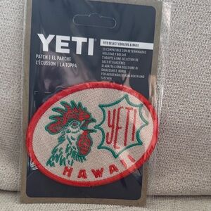 YETI Hawaii Rooster Patch Chicken Patch- Red and Green